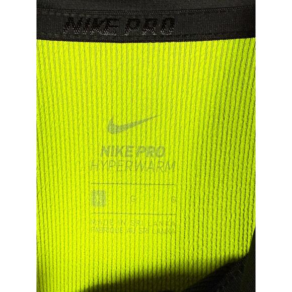 Nike Pro Combat Hyperwarm 1/2 Zip Pullover Training Top Thumbholes Womens Large - Picture 9 of 12